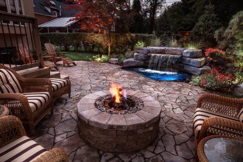 How to Build a Backyard Paver Fire Pit Best Little Yard Pavers and